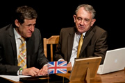 Sitcom Mission 2011. The Regulators. Image shows from L to R: Daniel Dresner, Simon Wright