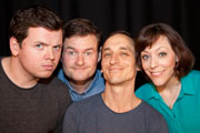 So On & So Forth. Image shows from L to R: Martin Allanson, John Sheerman, Nick Gadd, Alison Thea-Skot. Copyright: The Comedy Unit