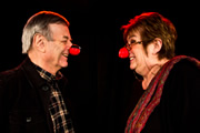 Stand Up For Comic Relief. Image shows from L to R: Tony Blackburn, Jenni Murray. Copyright: BBC