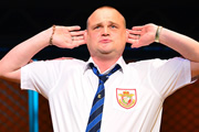 Stand Up For Pudsey. The Pub Landlord (Al Murray). Copyright: BBC