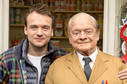 Still Open All Hours. Image shows from L to R: Leroy (James Baxter), Granville (David Jason). Copyright: BBC