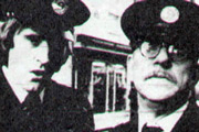 The Heavy Mob. Image shows from L to R: Alan Parker (John Flanagan), George Fletcher (Windsor Davies). Copyright: Thames Television