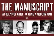 The Manuscript. Image shows from L to R: Nick Hancock, Clive Anderson, Andi Osho, Andrew Maxwell. Copyright: TBI Media Productions