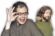 The Sunday Night Project. Image shows from L to R: Alan Carr, Justin Lee Collins. Copyright: Princess Productions