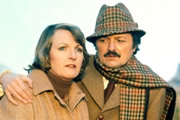 To The Manor Born. Image shows from L to R: Audrey fforbes-Hamilton (Penelope Keith), Richard DeVere (Peter Bowles). Copyright: BBC