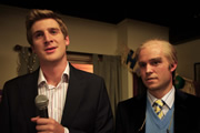 Totally Tom. Image shows from L to R: Tom Stourton, Tom Palmer. Copyright: Baby Cow Productions Totally Tom. Image shows from L to R: Tom Stourton, Tom Palmer. Copyright: Baby Cow Productions