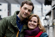 Trying Again. Image shows from L to R: Matt (Chris Addison), Meg (Jo Joyner). Copyright: Avalon Television