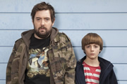 Uncle. Image shows from L to R: Andy (Nick Helm), Errol (Elliot Speller-Gillott). Copyright: Baby Cow Productions