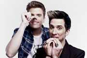 Unzipped. Image shows from L to R: Greg James, Russell Kane. Copyright: Talkback
