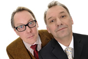 Image shows from L to R: Vic Reeves, Bob Mortimer. Copyright: Alan Peebles / BBC