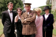 Downton Abbey Gift Shop. Image shows from L to R: Edward Bennett, Kirsty Mann, Nat Saunders, Jenny Bede, Lesley Harris