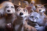 Mongrels. Image shows from L to R: Destiny, Nelson, Kali, Marion, Vince. Copyright: BBC