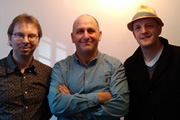 Image shows from L to R: Tony Cowards, Dave Cohen, Jim Tavaré
