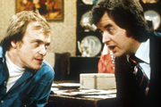 Whatever Happened To The Likely Lads?. Image shows from L to R: Terry Collier (James Bolam), Bob Ferris (Rodney Bewes). Copyright: BBC