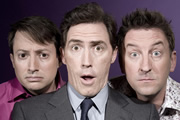 Would I Lie To You?. Image shows from L to R: David Mitchell, Rob Brydon, Lee Mack. Copyright: Zeppotron