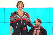 Would I Lie To You?. Image shows from L to R: Miranda Hart, David Mitchell. Copyright: Zeppotron