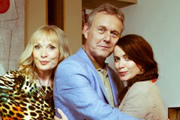 You, Me & Them. Image shows from L to R: Lydia Walker (Lindsay Duncan), Ed Walker (Anthony Head), Lauren Grey (Eve Myles). Copyright: Hat Trick Productions