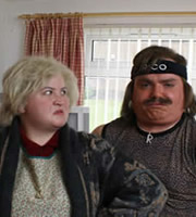 Burnistoun. Image shows from L to R: Leah MacRae, Robert Florence. Copyright: The Comedy Unit