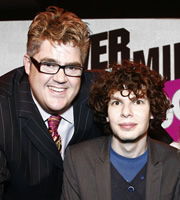 Never Mind The Buzzcocks. Image shows from L to R: Simon Amstell, Phill Jupitus. Copyright: TalkbackThames / BBC