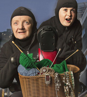 Gangsta Granny. Image shows from L to R: Granny (Julia McKenzie), Ben (Reece Buttery). Copyright: BBC / King Bert Productions