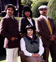 Goodness Gracious Me. Image shows from L to R: Kulvinder Ghir, Meera Syal, Nina Wadia, Sanjeev Bhaskar. Copyright: BBC