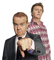 Have I Got News For You. Image shows from L to R: Ian Hislop, Paul Merton. Copyright: BBC / Hat Trick Productions