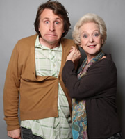 Image shows from L to R: Milton Jones, Susie Blake