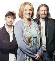 Jam & Jerusalem. Image shows from L to R: Tip Haddam (Pauline McLynn), Sal Vine (Sue Johnston), Jock (Clive Russell). Copyright: BBC