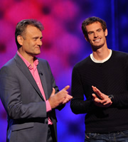 Mock The Week. Image shows from L to R: Hugh Dennis, Andy Murray. Copyright: Angst Productions