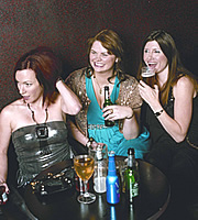 Pulling. Image shows from L to R: Karen (Tanya Franks), Louise (Rebekah Staton), Donna (Sharon Horgan). Copyright: Silver River