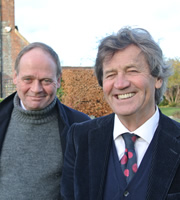 The South Bank Show. Image shows from L to R: John Lloyd, Melvyn Bragg