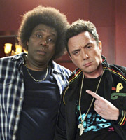 The One.... Image shows from L to R: Lenny Henry, Peter Serafinowicz. Copyright: BBC / Little Britain Productions