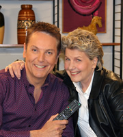 The TV That Made Me. Image shows from L to R: Brian Conley, Sandi Toksvig