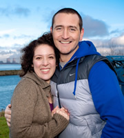 Two Pints Of Lager And A Packet Of Crisps. Image shows from L to R: Donna Henshaw (Natalie Casey), Gary 'Gaz' Wilkinson (Will Mellor). Copyright: BBC