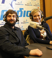 24 Hours To Go Broke. Image shows from L to R: Joe Wilkinson, Rachel Riley. Copyright: Renegade Pictures