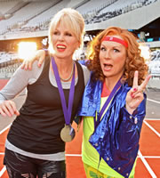 Absolutely Fabulous. Image shows from L to R: Patsy (Joanna Lumley), Edina (Jennifer Saunders). Copyright: Saunders And French Productions / BBC