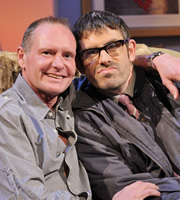 The Angelos Epithemiou Show. Image shows from L to R: Paul Gascoigne, Angelos Epithemiou (Dan Skinner). Copyright: Pett Productions