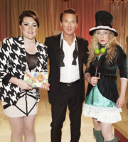 Anna & Katy. Image shows from L to R: Katy Wix, Martin Kemp, Anna Crilly. Copyright: Roughcut Television