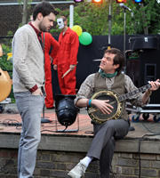 Bad Education. Image shows from L to R: Alfie (Jack Whitehall), Fraser (Mathew Horne). Copyright: Tiger Aspect Productions