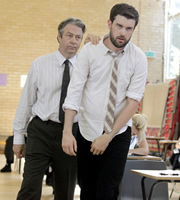 Bad Education. Image shows from L to R: Maurice Hewston (Roger Allam), Alfie (Jack Whitehall). Copyright: Tiger Aspect Productions