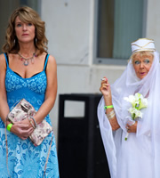 Benidorm. Image shows from L to R: Janice Garvey (Siobhan Finneran), Madge (Sheila Reid). Copyright: Tiger Aspect Productions