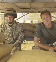 Bluestone 42. Image shows from L to R: Lt Col Smith (Tony Gardner), Nick (Oliver Chris). Copyright: BBC