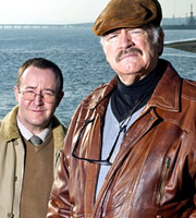 Bob Servant. Image shows from L to R: Frank (Jonathan Watson), Bob Servant (Brian Cox). Copyright: BBC