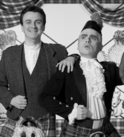 Burnistoun. Image shows from L to R: Iain Connell, Robert Florence. Copyright: The Comedy Unit