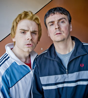 Burnistoun. Image shows from L to R: Robert Florence, Iain Connell. Copyright: The Comedy Unit