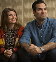 Catastrophe. Image shows from L to R: Sharon (Sharon Horgan), Rob (Rob Delaney). Copyright: Avalon Television