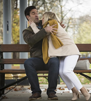 Catastrophe. Image shows from L to R: Rob (Rob Delaney), Fran (Ashley Jensen). Copyright: Avalon Television