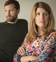 Catastrophe. Image shows from L to R: Fergal (Jonathan Forbes), Sharon (Sharon Horgan). Copyright: Avalon Television