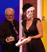 Celebrity Juice. Image shows from L to R: Ken Morley, Kym Marsh. Copyright: Talkback / TalkbackThames