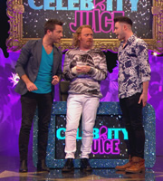 Celebrity Juice. Image shows from L to R: Gino D'Acampo, Leigh Francis, Dave Berry. Copyright: Talkback / TalkbackThames